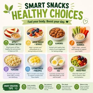 Healthy Smart Snack Infographic Preview Image