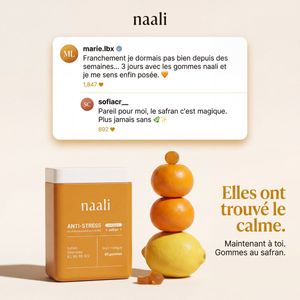 French saffron gummies advertisement preview image
