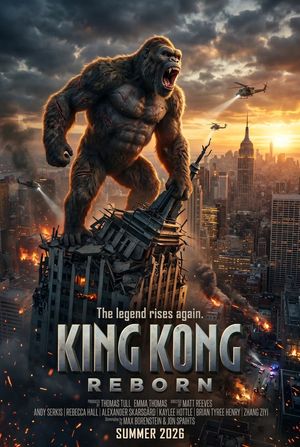 Preview image of the movie poster for "King Kong: Rebirth"