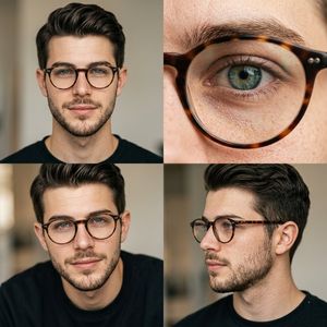 Editable portrait 2x2 grid preview image