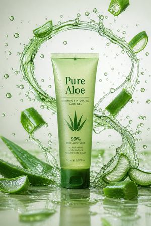 Pure Aloe skincare product advertisement preview image