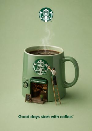3D brand advertising mockup preview image