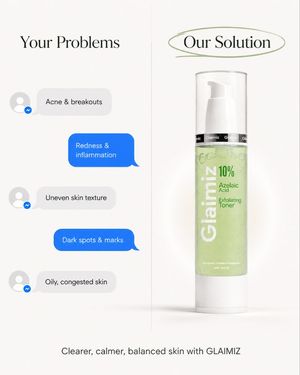 Skincare product split-screen ad layout preview image