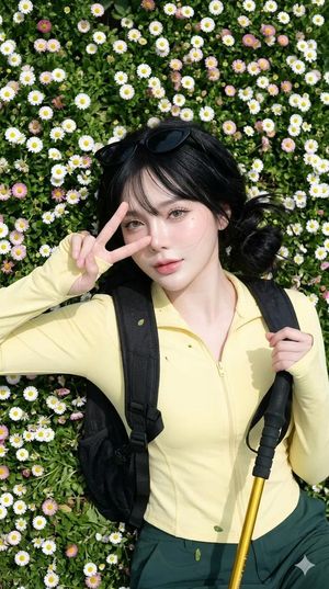 Spring Daisy Field Portrait Preview Image