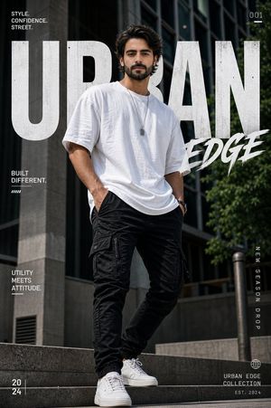 Urban fashion print poster preview image