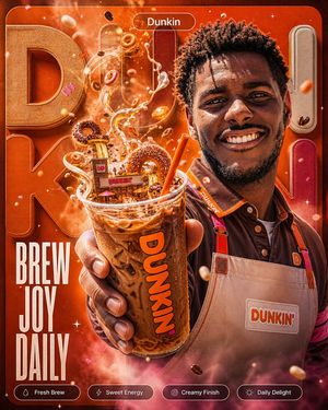 Dunkin' Iced Coffee Poster Preview Image