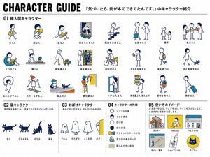 Japanese mascot character guide poster preview image
