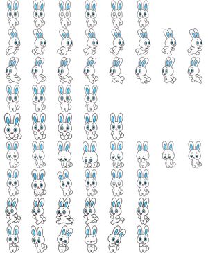 Rabbit character sprite image preview
