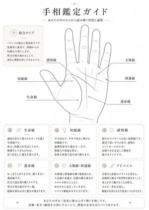 Japanese palmistry guide preview image