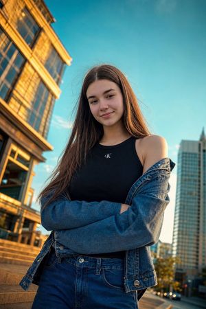Golden Hour Urban Street Portrait preview image