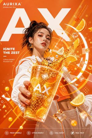 Modern Beverage Commercial Poster preview image