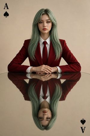 Symmetrical Playing Card Mirror Portrait preview image