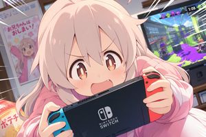 Anime Character Playing Video Games preview image