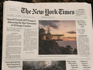 Photorealistic New York Times Front Page preview image