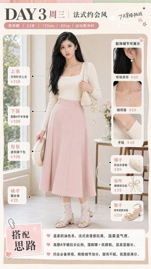 French Date Outfit Infographic preview image