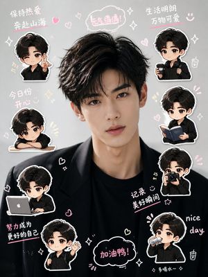 Chibi Mini-Me Scrapbook Portrait preview image