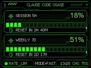 Neon M5Stack Usage Gauge preview image