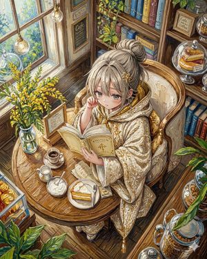 Watercolor Anime Café Colorization preview image