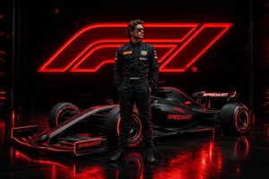 Cinematic Formula One driver poster preview image