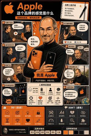 Comic-style brand image infographic preview image
