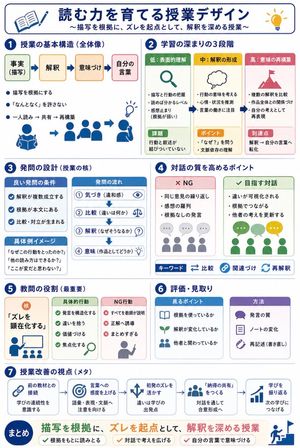 Japanese reading instruction infographic preview image