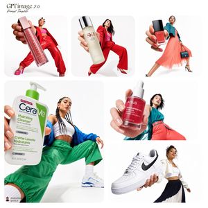 Fashion product collage template preview image