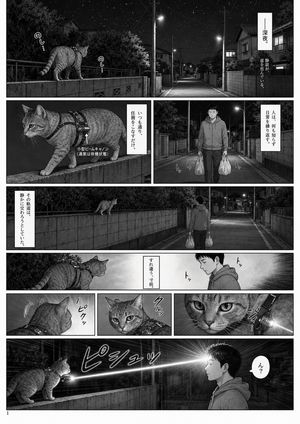 Midnight Laser Cat comic page preview image