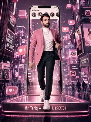 Neon Instagram AI Creator poster preview image
