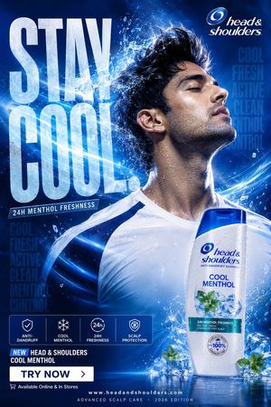 Cooling Mint Shampoo Ad Preview Image