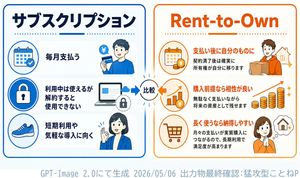 Subscription vs. Rent-to-Own Infographic (Preview Image)