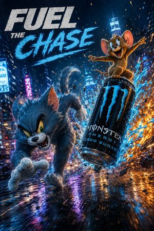 futuristic energy drink advertisement poster preview image