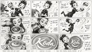 Latte art music storyboard preview image