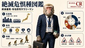 Infographic preview image of "endangered" office workers