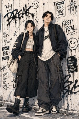 Urban boy comic style portrait preview image