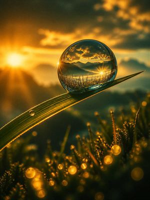 Macro photography prompt template preview image