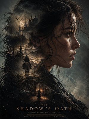 Dark fantasy double exposure poster preview image