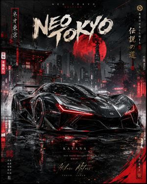 Movie-quality luxury car themed poster preview image