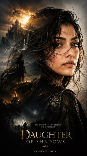 Dark fantasy double exposure poster preview image