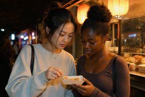 Night market stall photos taken by a friend (preview image)