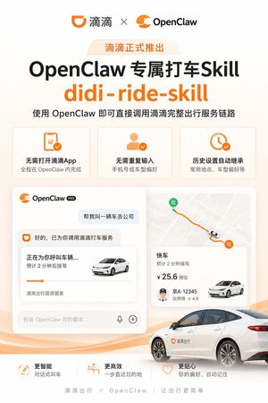 Didi OpenClaw Taxi Skills Poster Preview Image
