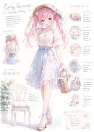 Preview image of a soft seaside style fashion project