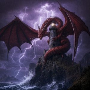 Red Dragon Lighthouse Storm Preview Image