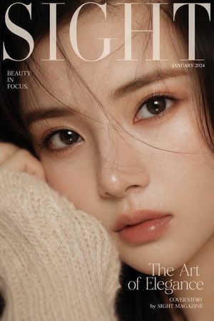 Elegant SIGHT beauty magazine cover preview image