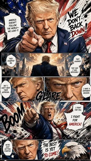 Animated comic page illustration preview image