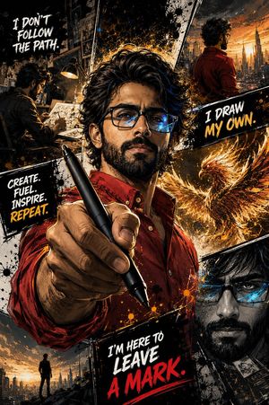 Hardcore comic book style picture book portrait preview image