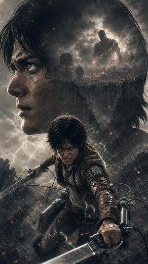 Cinematic Anime Battle Poster Preview Image