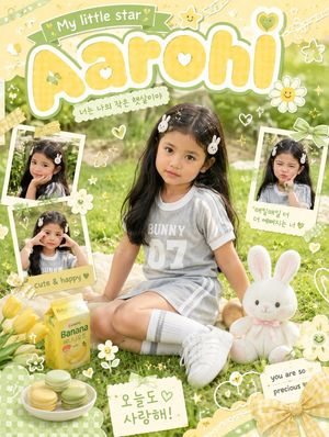 Cute scrapbook children's poster preview image