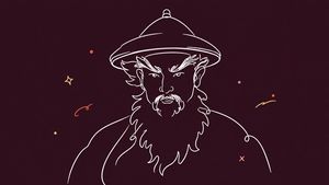 Extremely simple line social media profile picture preview image