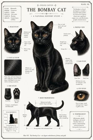 Retro Black Cat Plant Theme Poster Preview Image