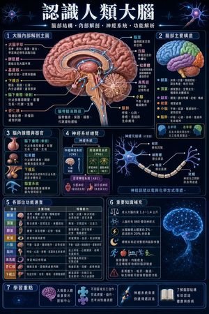 Traditional Chinese Human Brain Infographic Preview Image
